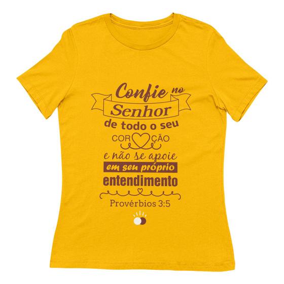 Imagem de Camisa Feminina Provérbios 3:5 - Confie no Senhor