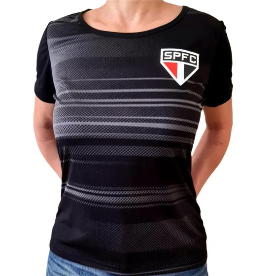 Imagem de Camisa Feminina São Paulo Agile Preta Oficial