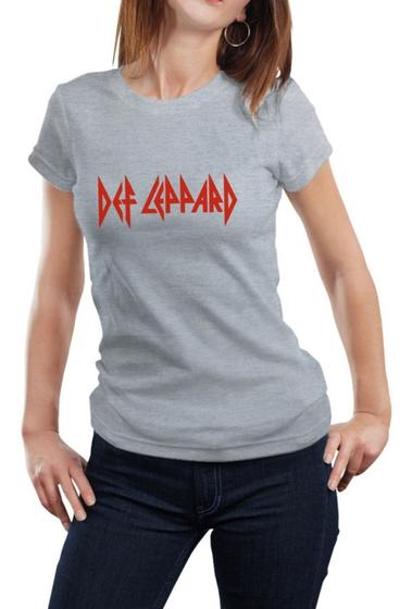 Imagem de Camisa Feminina Show Banda Def Leppard Rock Hysteria - Baby Look