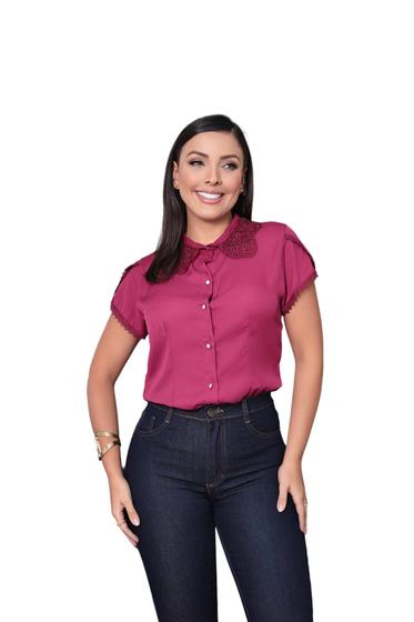 Imagem de Camisa Feminina Social Elegante com Botões SKU:B105