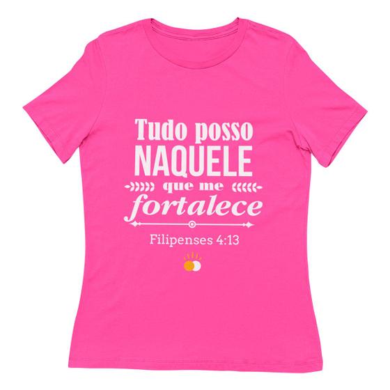 Imagem de Camisa Feminina Standard Filipenses 4:13 - Tudo Posso