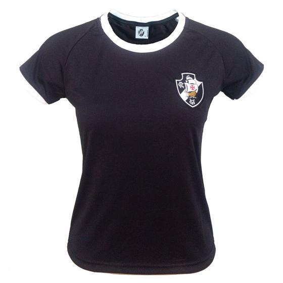 Imagem de Camisa Feminina Vasco da Gama Baby Look Preta VAS39