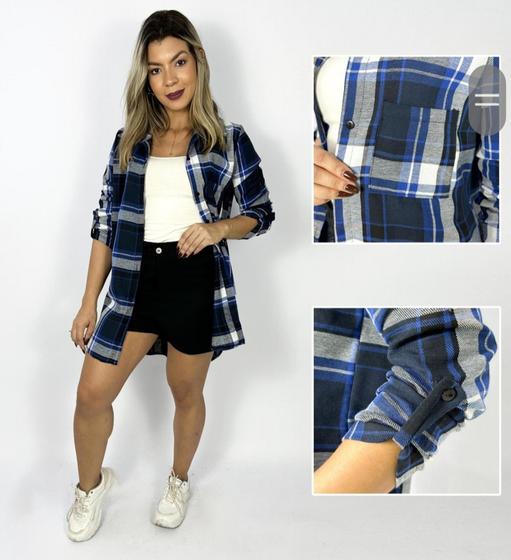 Imagem de Camisa Feminina Xadrez Flanelada