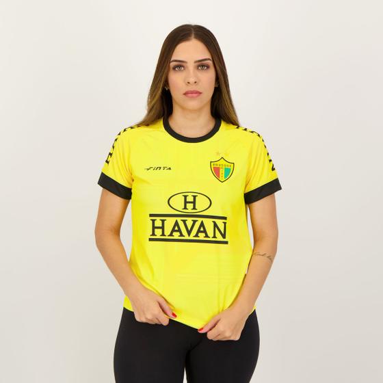 Imagem de Camisa Finta Brusque Treino 2022 Feminina Amarela