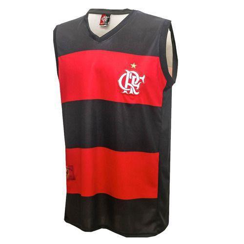 Imagem de Camisa Flamengo Basquete Regata Flabasquete Oficial Hoop - Preto-Vermelho - GGG