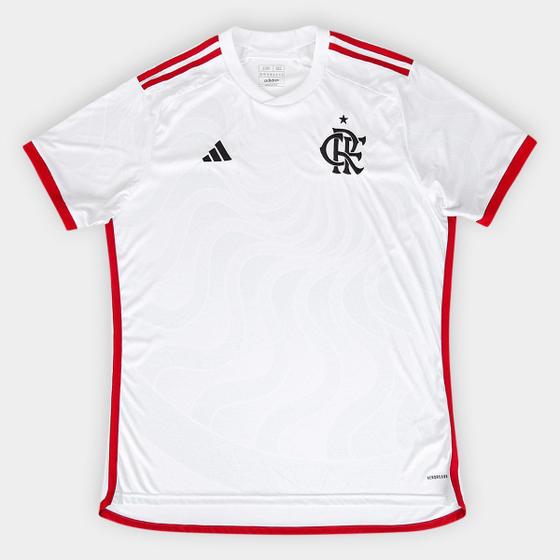 Camisa Flamengo II 24/25 s/n Torcedor Adidas Masculina Menor preço em Camisa Flamengo II 24/25 s/n Torcedor Adidas Masculina