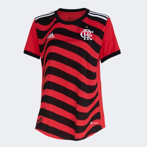 Camisa Flamengo III 22/23 s/nº Torcedor Adidas Feminina Menor preço em Camisa Flamengo III 22/23 s/nº Torcedor Adidas Feminina
