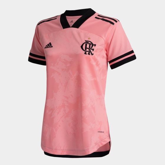 Imagem de Camisa Flamengo Outubro Rosa 20/21 s/n Torcedor Adidas Feminina