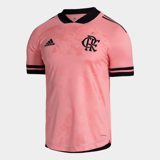 Imagem de Camisa Flamengo Outubro Rosa 20/21 s/n Torcedor Adidas Masculina