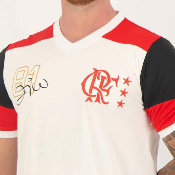 Imagem de Camisa Flamengo Retrô Zico 1981 Masculina Braziline