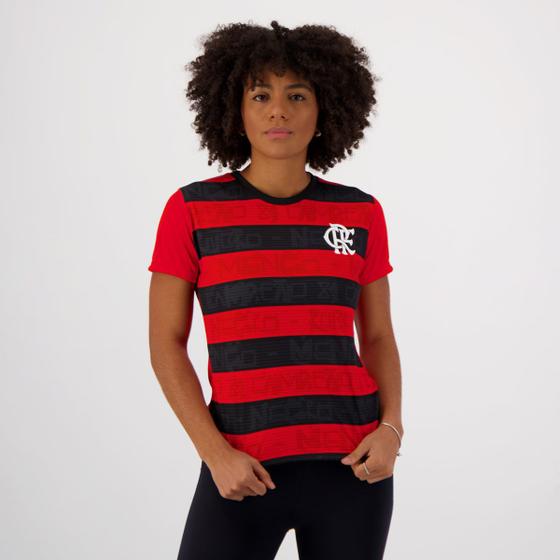 Imagem de Camisa Flamengo Shout Feminina Vermelha e Preta