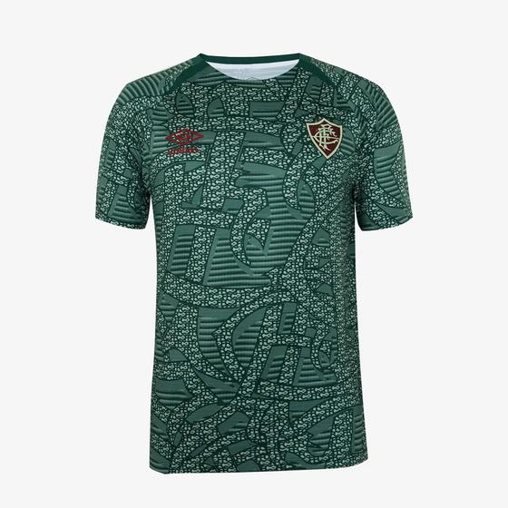 Imagem de Camisa Fluminense 24/25 s/n Aquecimento Umbro Masculina - Verde