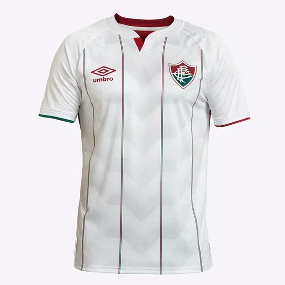 Camisa Fluminense II 20/21 Torcedor Umbro Masculina - Branco+Verde Menor preço em Camisa Fluminense II 20/21 Torcedor Umbro Masculina - Branco+Verde