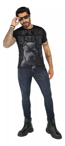 Imagem de Camisa Gola O Premium Personalizada Pit Bull Jeans 82619