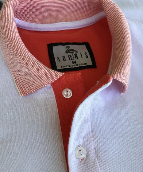 Imagem de Camisa Gola Polo Branca Coral 