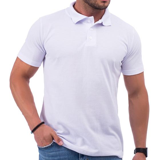 Imagem de Camisa Gola Polo Masculina Básica Social Camiseta Para Homem