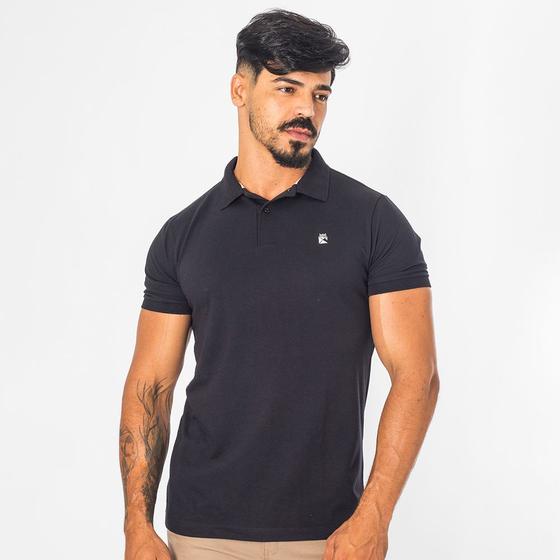 Imagem de Camisa Gola Polo Masculina Piquet Com Bordado Lisa Premium