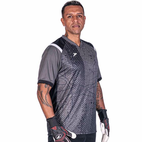 Imagem de Camisa goleiro manga curta poker sublimada kraft