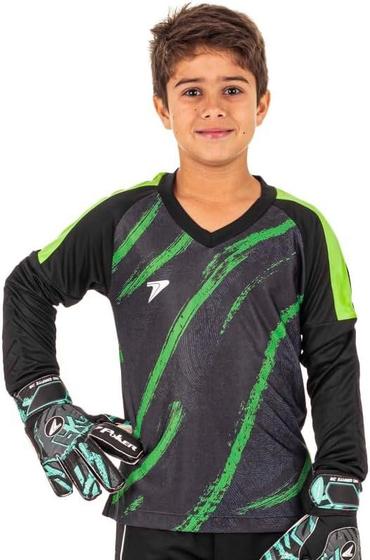 Imagem de Camisa goleiro manga longa sublimada orbit junior