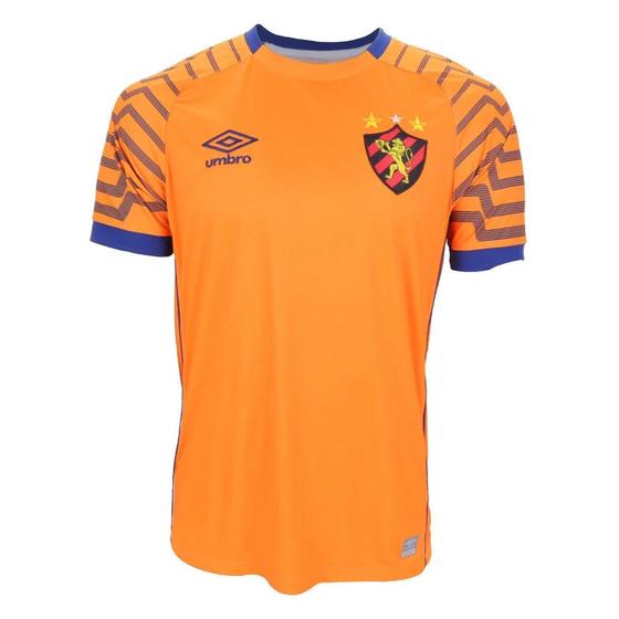 Camisa Goleiro Sport Recife 21/22 Masculina - Laranja+Azul Menor preço em Camisa Goleiro Sport Recife 21/22 Masculina - Laranja+Azul