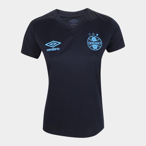 Camisa Grêmio Black Edição Limitada 21/22 s/n Torcedor Umbro Feminina Menor preço em Camisa Grêmio Black Edição Limitada 21/22 s/n Torcedor Umbro Feminina