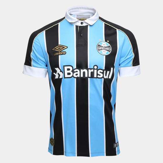 Imagem de Camisa Grêmio I 19/20 Umbro Masculina - Azul+Preto