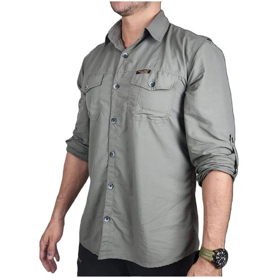 Imagem de Camisa Hard Safari UV50+ Cimento