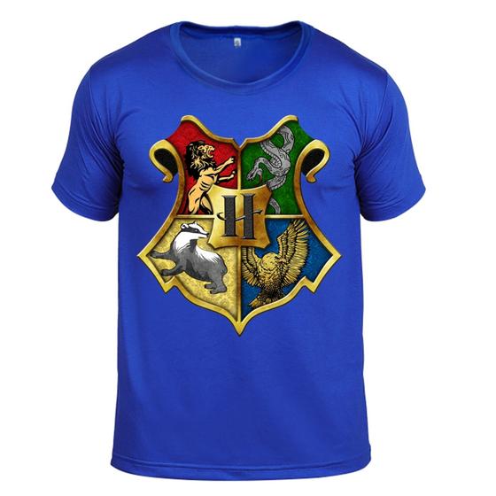 Imagem de Camisa Harry Potter Hogwarts Escola Magias 100% Algodão Adulto