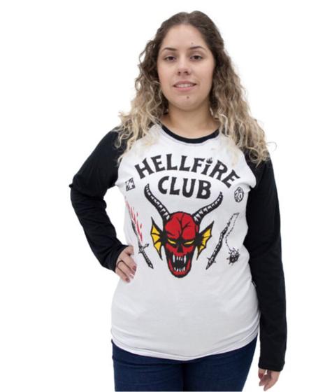 Imagem de Camisa Hell Fire Club Stranger Things Piticas Original Mike Hawkins