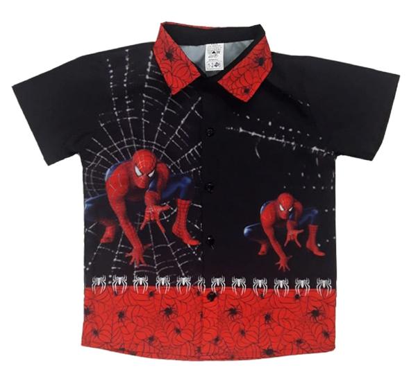 Imagem de Camisa Homem aranha preto Infantil Festa