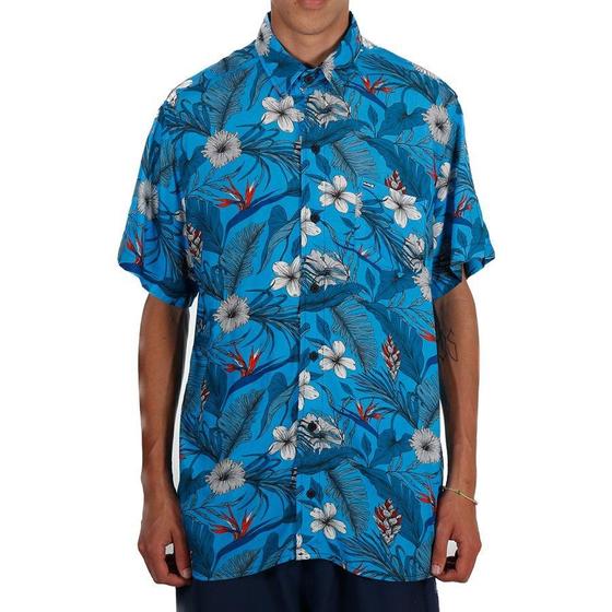 Imagem de Camisa Hurley Flower Azul/Vermelho