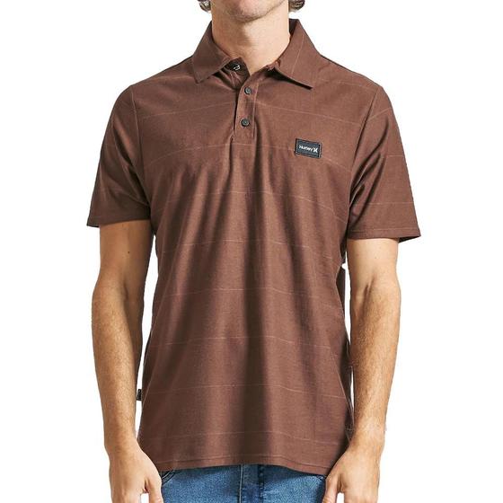 Imagem de Camisa Hurley Polo Lines SM24 Masculina Marrom