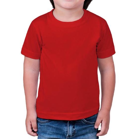 Imagem de camisa infantil básica 100% algodão slim