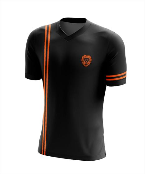 Imagem de Camisa Infantil Juvenil Holanda Leão Masculina Camiseta Futebol Dry Fit Uv