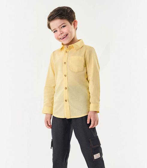 Imagem de Camisa Infantil Manga Longa Trick Nick Amarelo