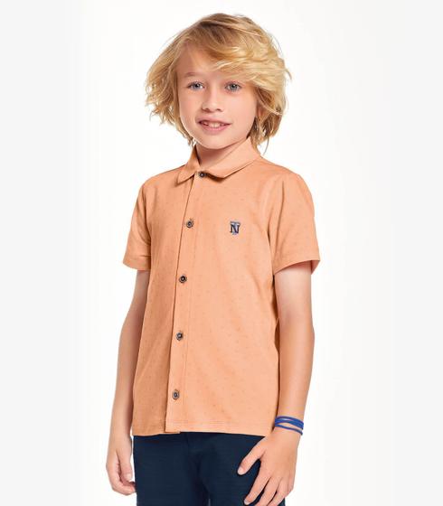 Imagem de Camisa Infantil Masculina Trick Nick Bege