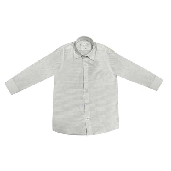 Imagem de Camisa Infantil Ogochi Casual Slim Branca 10/18