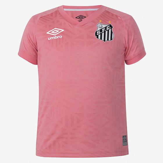 Imagem de Camisa Infantil Santos Outubro Rosa 22/23 s/nº Torcedor Umbro Feminina