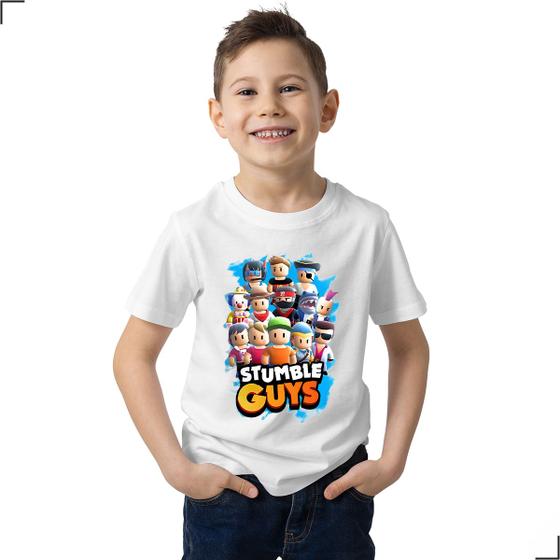 Imagem de Camisa Infantil Stumble Guys Boneco Game Personagens Skin