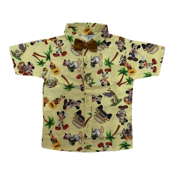 Imagem de Camisa Infantil Temática Ratinho Safari e Gravata