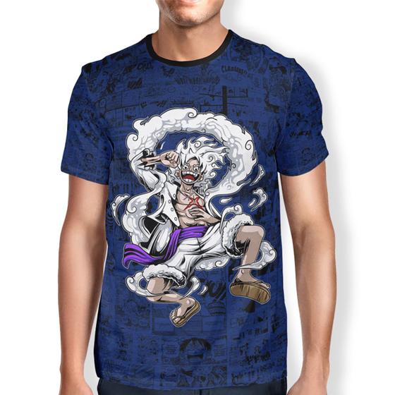 Imagem de Camisa Infatil Anime One Piece Monkey D.Luffy Estampa Full