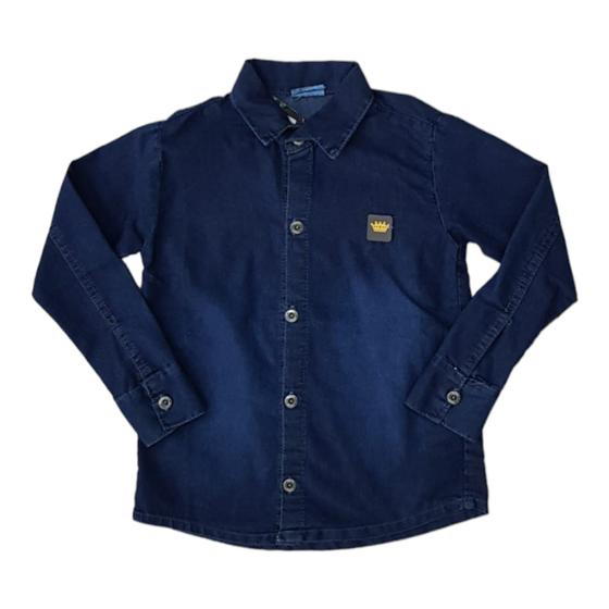 Imagem de Camisa Jeans Infantil Para Meninos