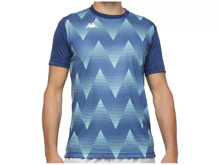 Imagem de Camisa Kappa Heaton Masculina Manga Curta - Marinho e Celeste