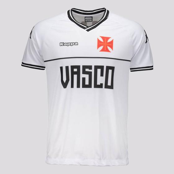 Imagem de Camisa Kappa Vasco Supporter Bicolor Branca