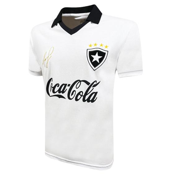 Imagem de Camisa Liga Retrô Maurício Botafogo Branco Cola 1989