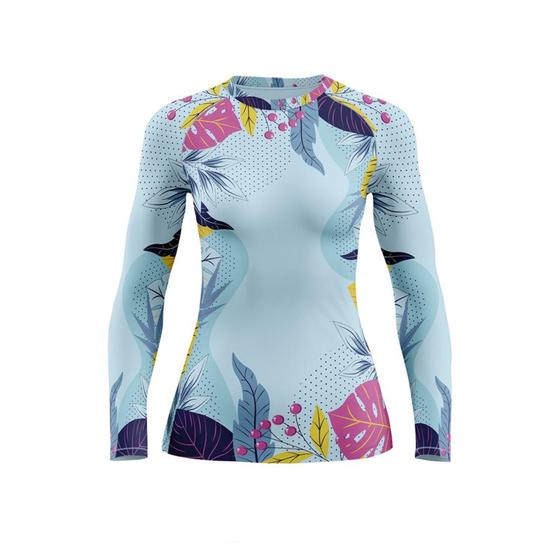 Imagem de Camisa Longa Feminina Moda Praia Uv 50 Térmica Dry Verão 1