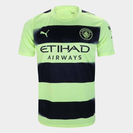 Camisa Manchester City III 22/23 s/n Puma Masculina Menor preço em Camisa Manchester City III 22/23 s/n Puma Masculina