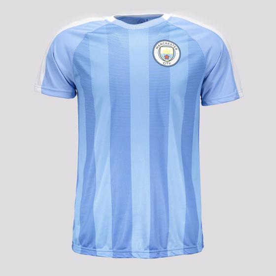 Imagem de Camisa Manchester City Stripes Azul Celeste