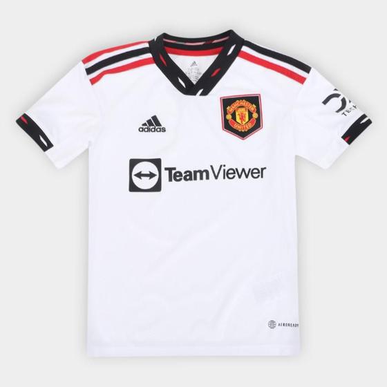 Camisa Manchester United Juvenil Away 22/23 s/n Torcedor Adidas Menor preço em Camisa Manchester United Juvenil Away 22/23 s/n Torcedor Adidas