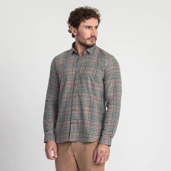 Imagem de Camisa Manga Longa Docthos Relaxed Fit Xadrez Mescla Exclusivo